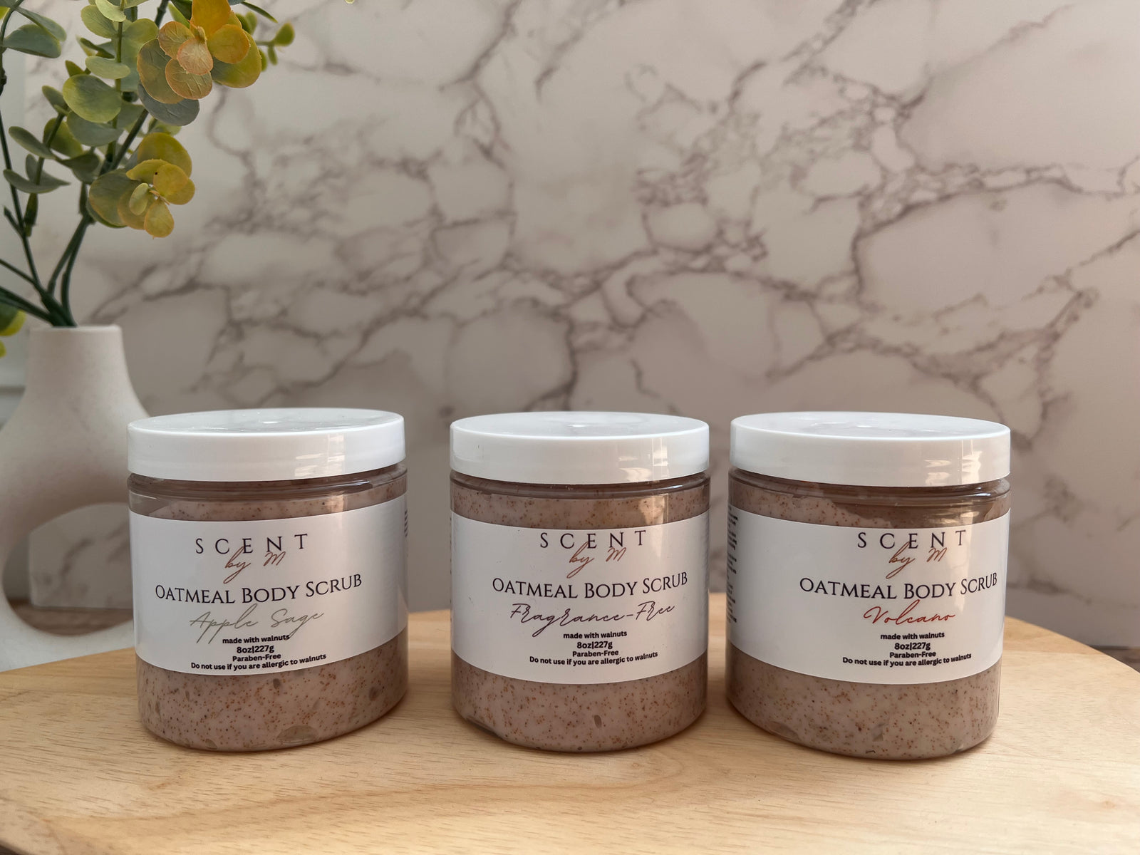 Oatmeal Body Scrub Fragrance-Free or Scented