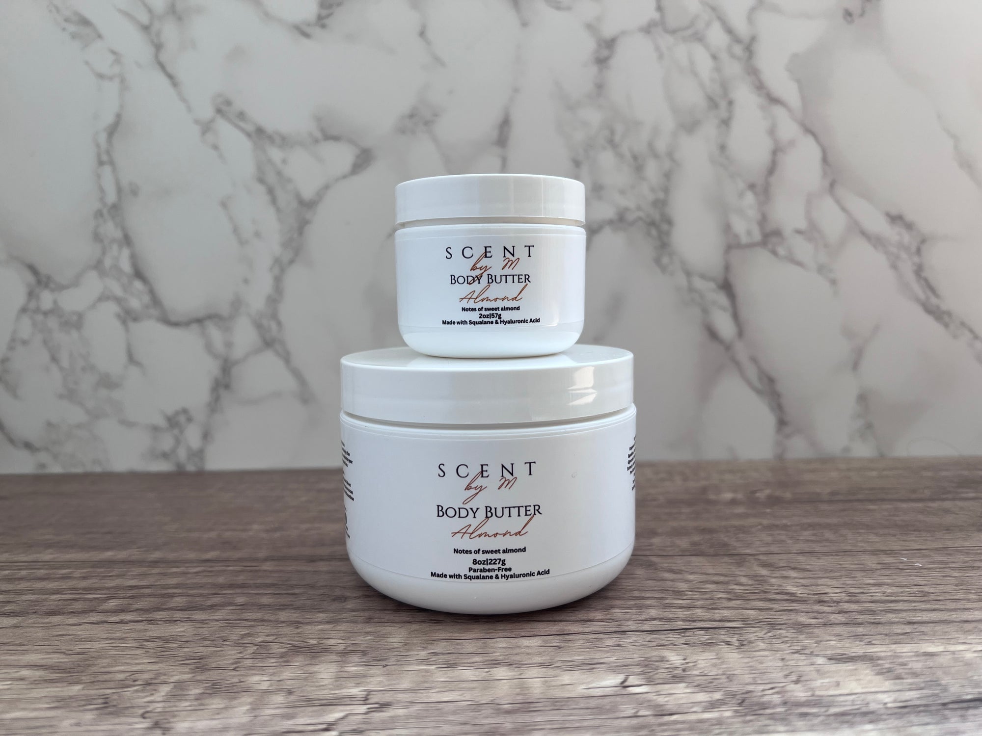 Almond Body Butter Made with Hyaluronic Acid & Squalane