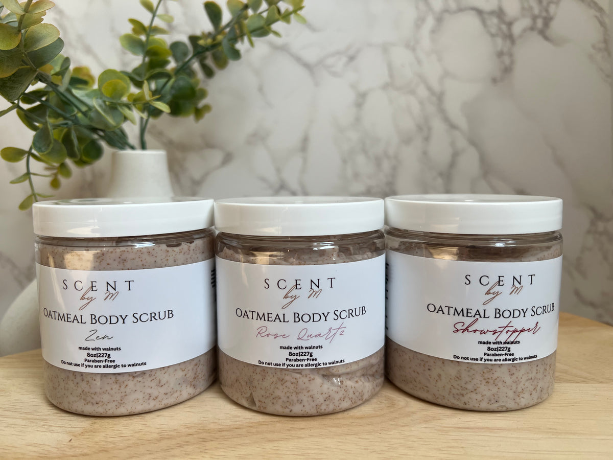 Oatmeal Body Scrub Fragrance-Free or Scented